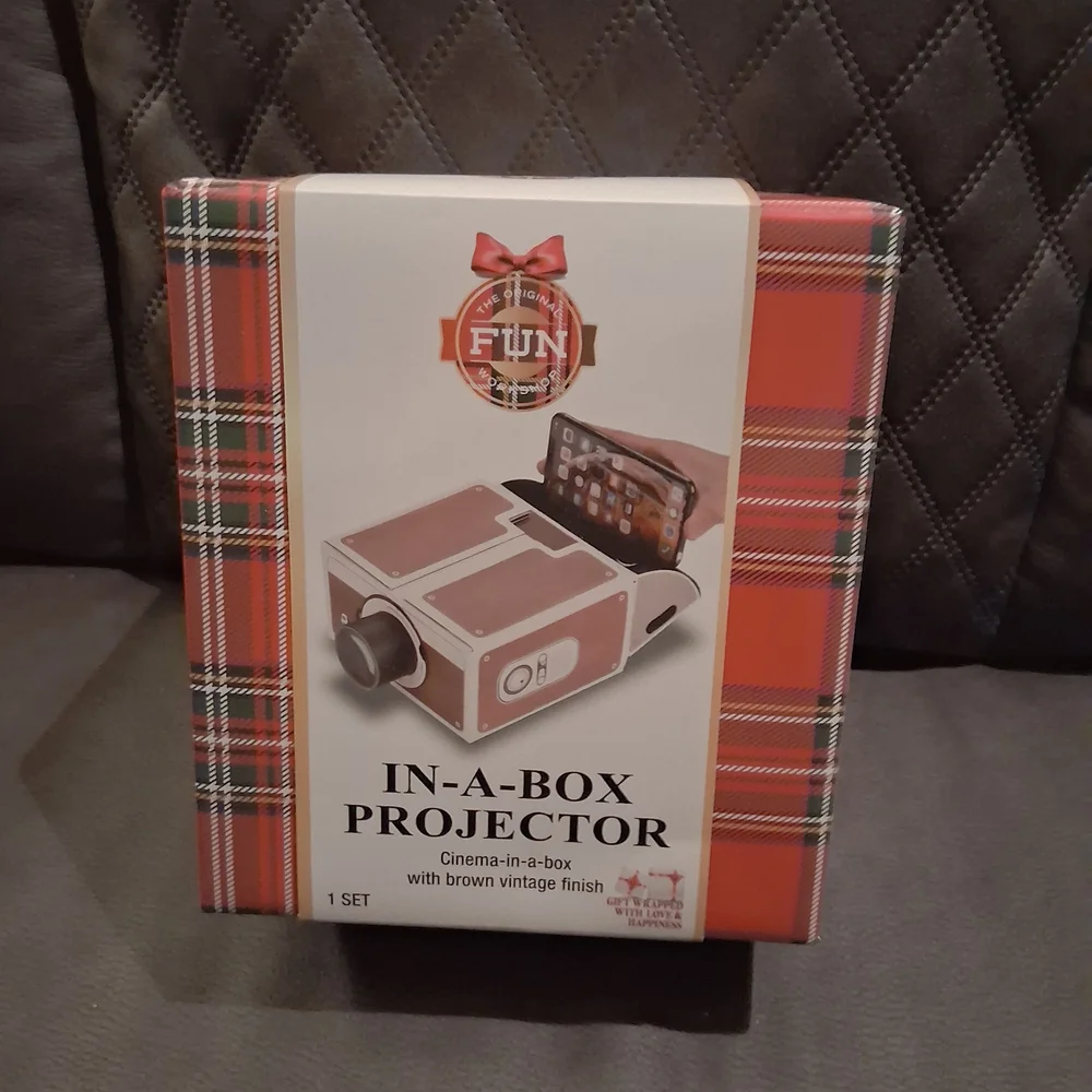 Fun In-A-Box Projector with Brown Finish